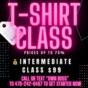 INK’D Intermediate T-Shirt Classes